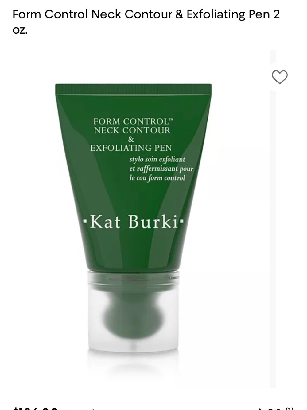 Kat Burki Form Control Neck Contour & Exfoliating Pen 3.4oz